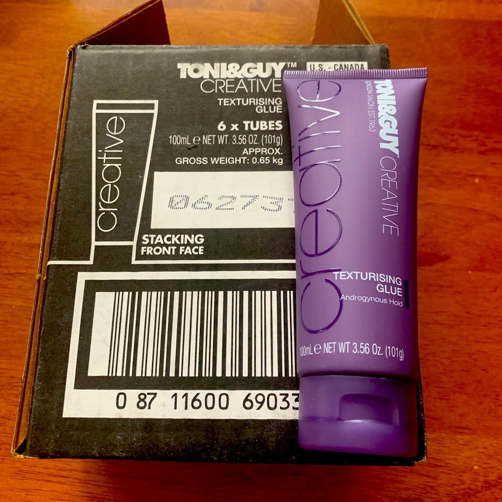 Toni&guy texturing glue box of 6 tubes